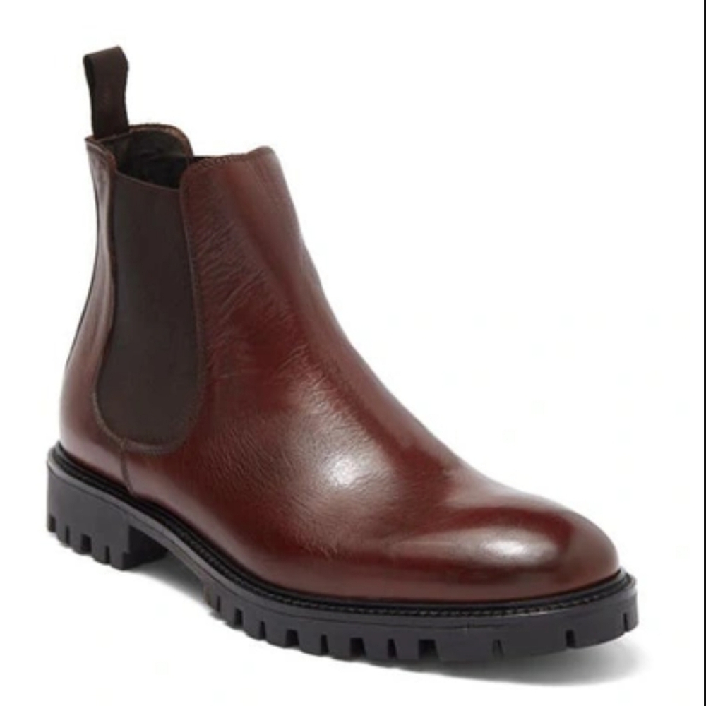 Bruno Magli Ramiro Chelsea Boot In Rust